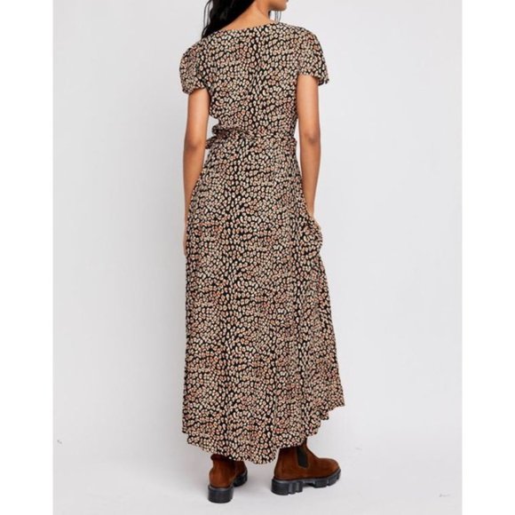 FREE PEOPLE Gorgeous Jess Wrap Maxi Dress Womens Size S - Picture 3 of 5